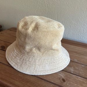 Golden Yellow Corduroy Cotton Bucket Hat/Cap-one size